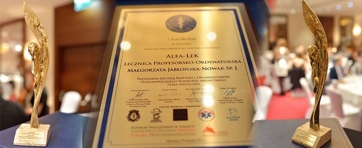 Złota statuetka w konkursie Perły Medycyny 2014